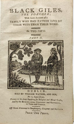 Item #182 Black Giles, the poacher; with some account of a family who had rather live by their...
