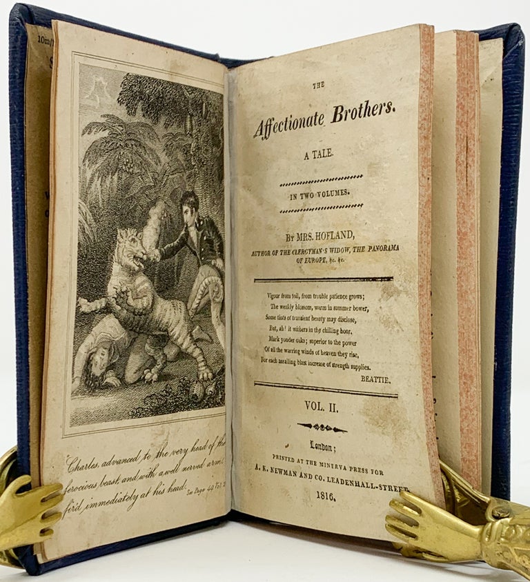 Item #211 The Affectionate Brothers. In Two Volumes. By Mrs. Hofland . . Barbara Hoole Hofland, Wreaks.