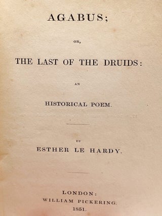 Agabus, or, the Last of the Druids: an Historical Poem