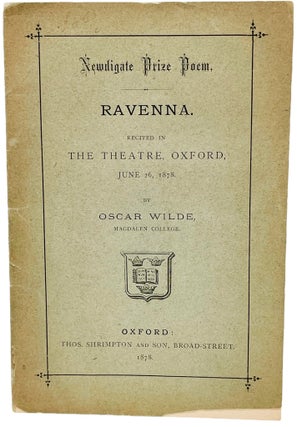 Item #236 Ravenna. Oscar Wilde