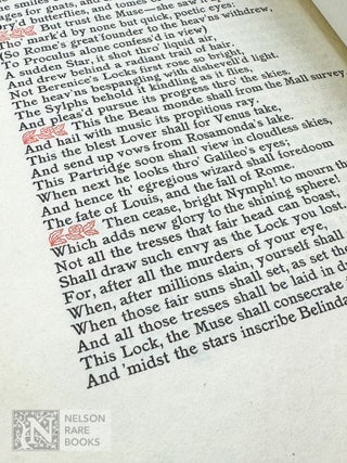 Item #291 [Elston Press]. Rape of the Lock. Alexander Pope