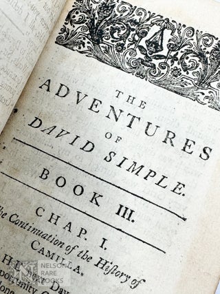 Item #322 The Adventures of David Simple: Containing an Account of his Travels through the Cities...