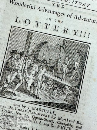 Item #354 [Cheap Repository Tract]. The Wonderful Advantages of Adventuring in the Lottery!!!...