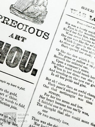 Item #360 Precious Art Thou and She Once was Lovely. Anonymous